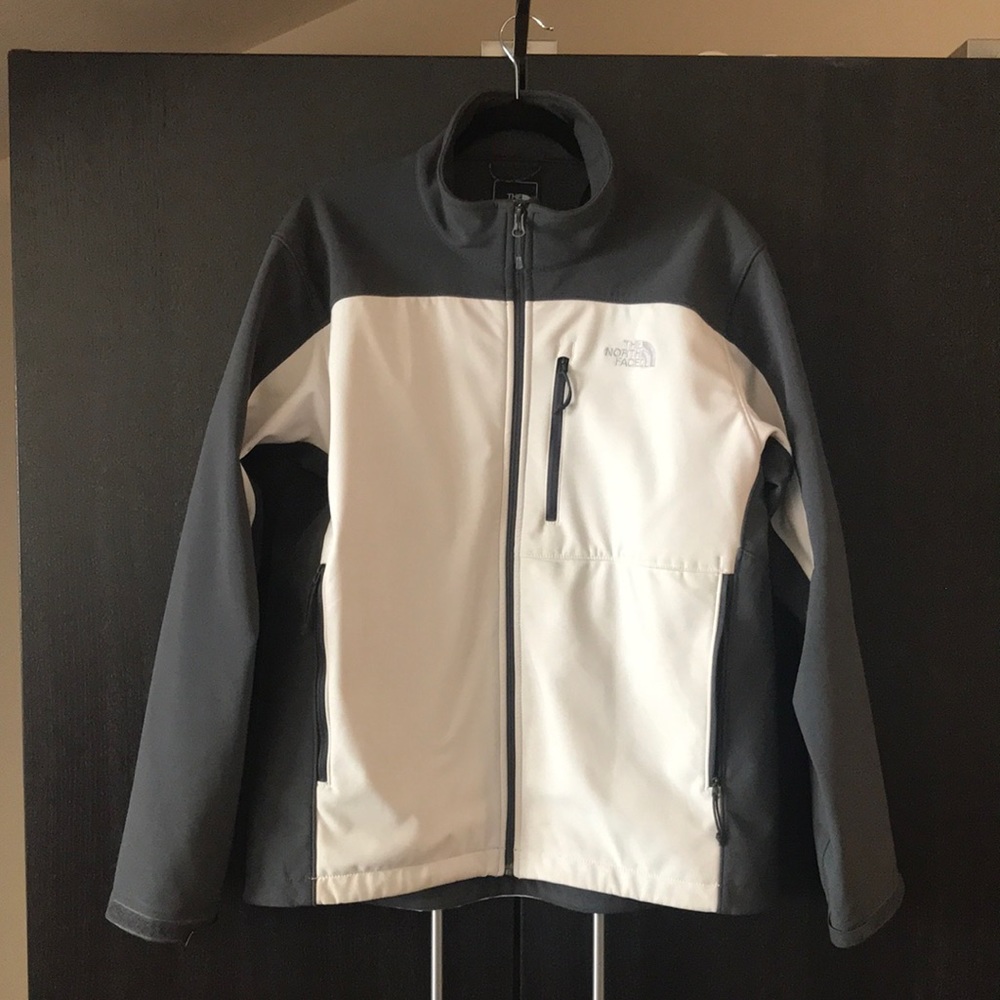 North Face Amvy Gray Softshell Fleece Lined Jacket T183 Men’s Size Large
